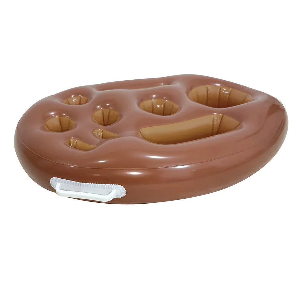 NEW 7 Colors Inflatable Durable Floating Pool Eight-Holes Tray Cup Holder 70x50cm Fits Phones PVC Outdoor Water Pool Beach Party -Cooled Beverage Swim Party Drinkware Accessories