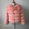 15 Colors S-2XL Luxurious Real Fox Fur Coat Women Cropped Natural Fur Jacket Customizable Real Fox Fur Coat Snow Outerwear Jackets Night Clubwear Prom Evening Party Winter Warm Ladies Luxury Apparel Supplies