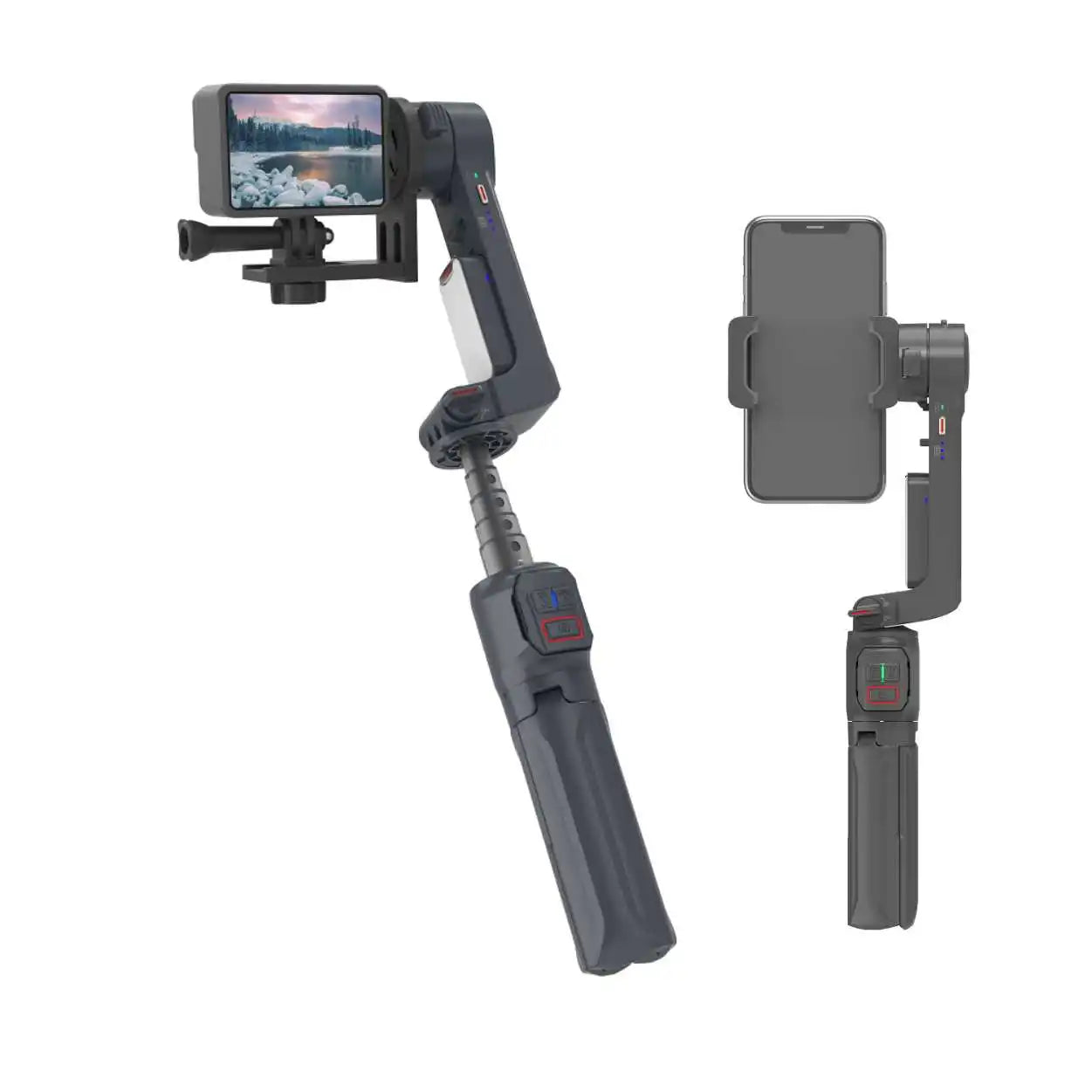 L9 Lite Professional  AI Auto Face Tracking  Gimbal with Stable Tripod 360 View Foldable Smartphone Stabilizer for Outdoor Vlog Live Streaming TikTok YouTube Videos