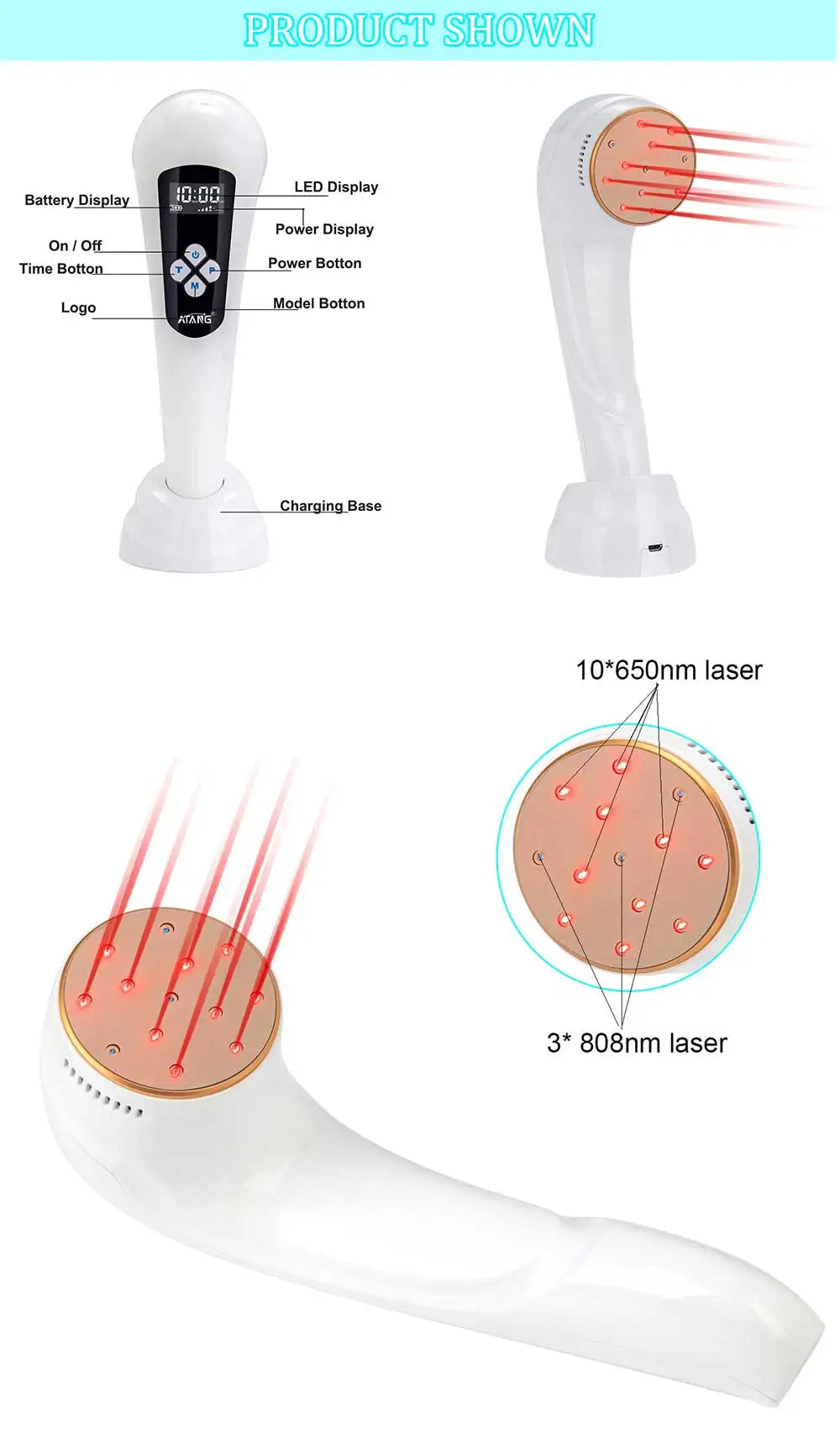 Hot Selling Cold Laser Physiotherapy B Cure Back Pain Equipment Knee Pain Arthritis Treatment Wrist Foot Neck Pains Health Care Tools