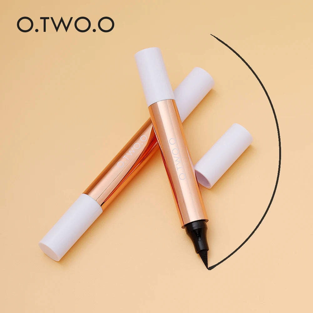 O.TWO.O 8pcs Liquid Eyeliner Stamp Black Eyeliner Pencil Long-lasting Waterproof Easy to Wear Cosmetics Makeup for Eyes