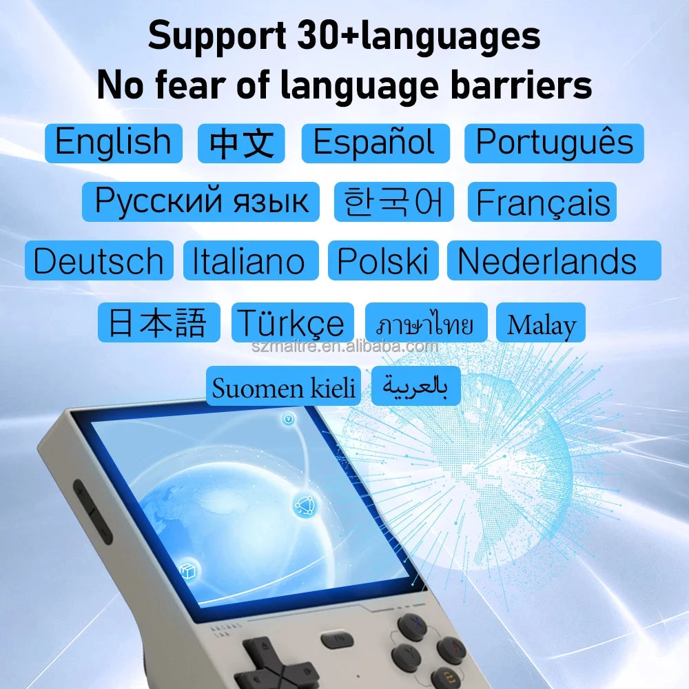 K36 Handheld Game Consoles 3.5 Inch IPS Screen Pocket Game Player Linux System RK3326 64GB Support WI-FI 40 Simulators Console