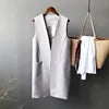 NEW Arrivals Simple Slimming Vest Women's Spring Summer New Style Fashionable and Mid Length Suit Vest Women Casual Clothing Supplies