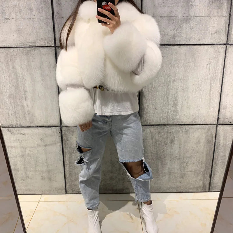 TikTok Most Popular 12 Colors S-4XL Plus Size Women Autumn Winter Warm Faux Fur Bomber Coat Top Quality Fur Jacket Snow Boots Outerwear Short Coats Evening Party Night Clubwear Jackets Women Winter Apparel Supplies