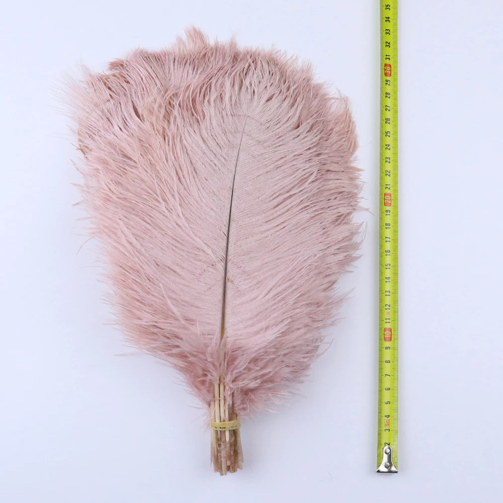 10 PCS Set 10 Colors Natural Ostrich Feathers Wedding Home Decor 30-35cm/40-45cm Ostrich Plumes Table Centerpiece Crafts