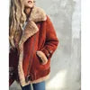 S-5XL Plus Size 3 Colors New Autumn Winter Style Top Quality Jacket Women Wool Warmth Jacket Fashion Casual Women's Casual Lapel Wool Zipper Coat Women Winter Apparel Supplies