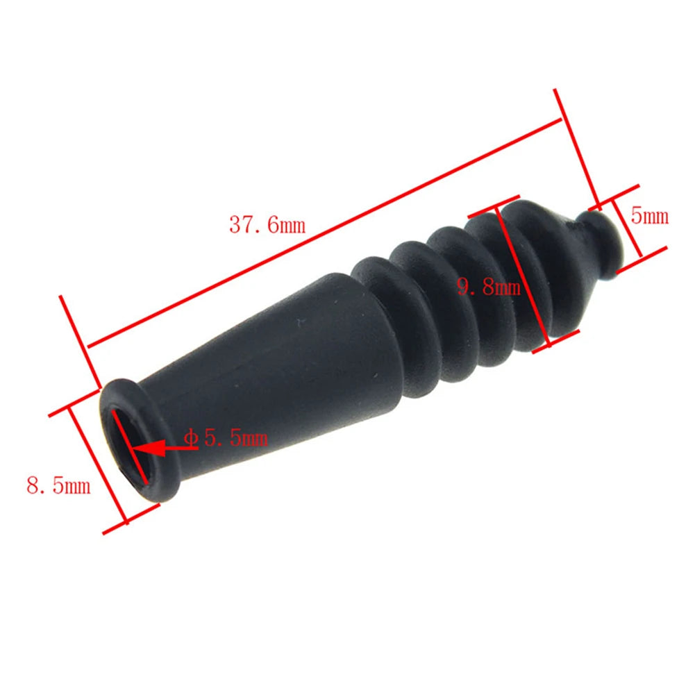 50-500Pcs Bicycle V Brake Inner Cable Rubber Boot Noodle Tube End Cap Replacement Dustproof waterproof Mountain Bike Accessories