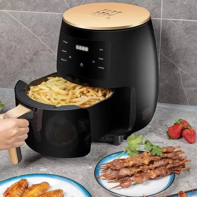 Multifunctional Air Fryer De 6L Electric 240V Pizza Sliver Crest Electric Oven Making Commercial Home  Electric Deep Fryer Machine Household Appliances