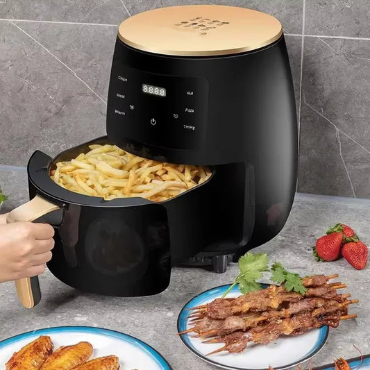 Multifunctional Air Fryer De 6L Electric 240V Pizza Sliver Crest Electric Oven Making Commercial Home  Electric Deep Fryer Machine Household Appliances