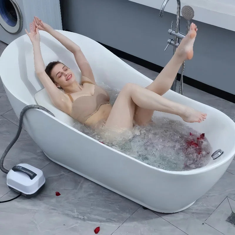 6 Levels Intensity Electric Bathtub Massage Cushion Portable jacuzzi for Bathtub for Home Spa Body Relaxation