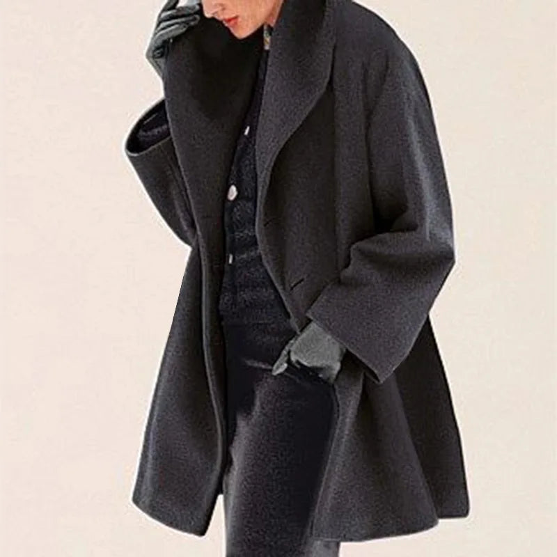 Just Arrived 8 Colors S-5XL Plus Size Women Winter Warm Loose Casual Coats Autumn Single Breasted Windbreakers Jackets Women Solid Long Sleeve Office Ladies Outerwear Luxury Tops