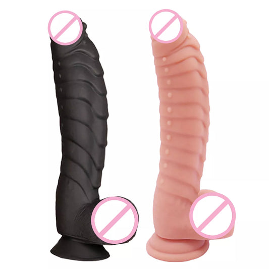 Adult 8.7 Inch Huge Realistic Soft Silicone Dildo with Suction Cup for Women Masturbation Big Penis Large Phallus Special Dick Sex Toy