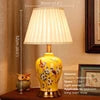 Home Villa Hotel Living Room Bedside Luxury Lampshade 100% Ceramics Contemporary Ceramics Table Lamp American Style Living Room Bedroom Bedside Desk Light Hotel Art Decorative Lighting Accessories.