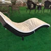 NEW Modern Design Rattan Villa Swimming Pool Beach Hotels Durable Eco-Friendly UV Resistant Weather Resistant Outdoor Rattan Chair Pool Bed Sun Lounger All Weather Furniture Supplies