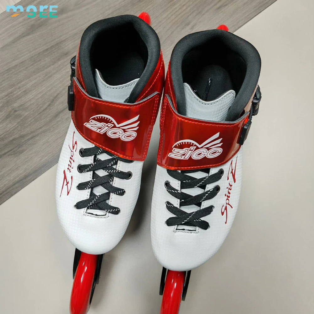 Adults Children 31/46 Plus Size Carbon Fiber 3/4 Wheels Professional Inline Speed Skates for Men Women Professional Carbon Roller Skates Blades High Performance Racing Skates for Outdoor Sport Activities