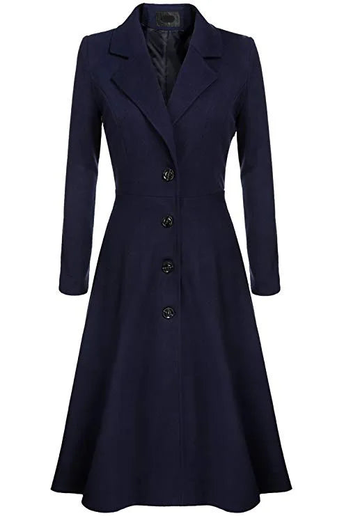 NEW Arrivals S-3XL 7 Colors New Fashion Women Autumn Winter Long Sleeve Long Blend Coat Casual Woolen Windbreaker Ladies Tops Overcoat Winter Clothing Supplies