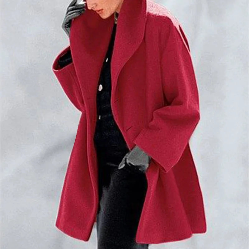 Just Arrived 8 Colors S-5XL Plus Size Women Winter Warm Loose Casual Coats Autumn Single Breasted Windbreakers Jackets Women Solid Long Sleeve Office Ladies Outerwear Luxury Tops