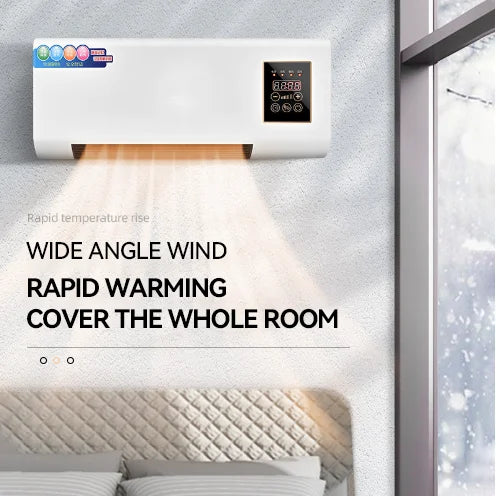 High Quality 1800W Carbon Plastic Wall Mounted Electric Heater Lighting Remote Control Waterproof Energy Efficient for Home Living Room Bedroom Office Hotels