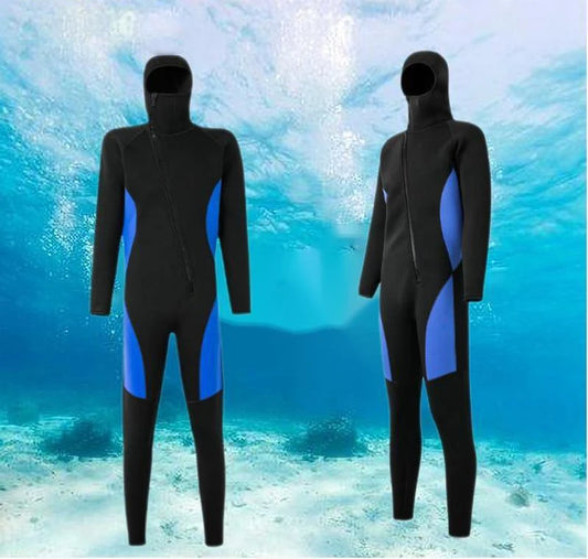 5MM Neoprene NEW Arrivals High Quality Waterproof Diving Scuba Underwater Fishing Wetsuit Jumpsuit for Women Men Cold-Proof Warm Front Open Zipper Snorkeling Adults Water Sports Clothing Supplies