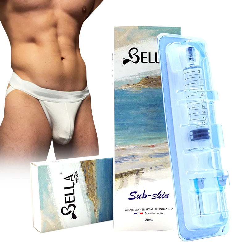 20ml (8-18 Months Duration) Sub-Skin Buttocks/Penis/Breast/Lips 24mg Injectable Dermal Filler - High Elasticity HA for Buttock Augmentation Body Volume Gel Serum Pure Hyaluronic Acid Dermal Filler Injection Women Men Body Car