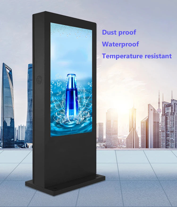 HOT SALE 43/49/55* inch Outdoor Android 11 Digital Signage LED Display IP66 Rated Capacitive Touchscreen 1 Year Warranty Vertical Horizontal Shopping Mall Business Shops Advertising System.
