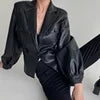 Boutique Gala HOT SALE Green/(Few Units Left) White/Black Color M-2XL Autumn Spring  Women's Real Genuine Leather Jacket Sexy Leather Blazer Evening Party Coat Ladies Luxury Apparel Supplies