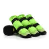 4 PCS Set 4 Colors Pet Dog Waterproof Soft Boots  Adjustable Reflective Straps Anti-Slip Dog Warm Shoes Snow Rain Protection Boots Pets Apparel Accessories