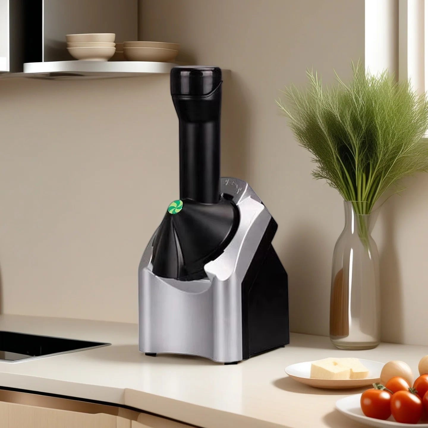 NEW Modern Household Electric Ice Cream Maker Fruit Frozen Yogurt Machine Smoothie Sorbet Soft Serve Dessert Maker Home Electric Appliances Supplies