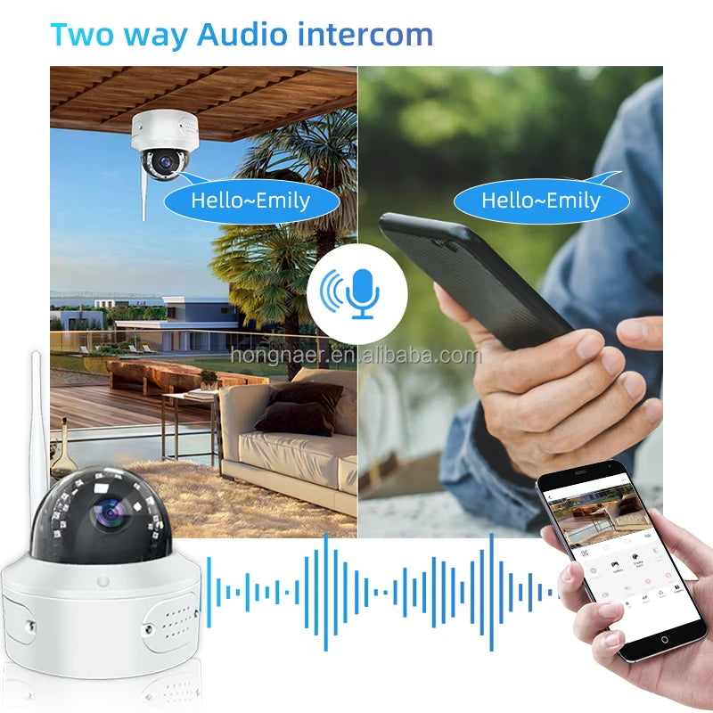 NEW Set Home Villa Professional Top Quality 3MP Outdoor 8 Channel CCTV Home Security Siren Night Vision Face Detection NVR Dome Camera Set Kit System Wi-Fi Wireless IP CCTV Camera Surveillance Systems
