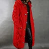 10 Colors S-5XL Plus Size Women's Trendy Long Cardigan Sweater Long Sleeve Single-Breasted Hooded Winter Coats for Ladies Women Knitted Sweater Coats