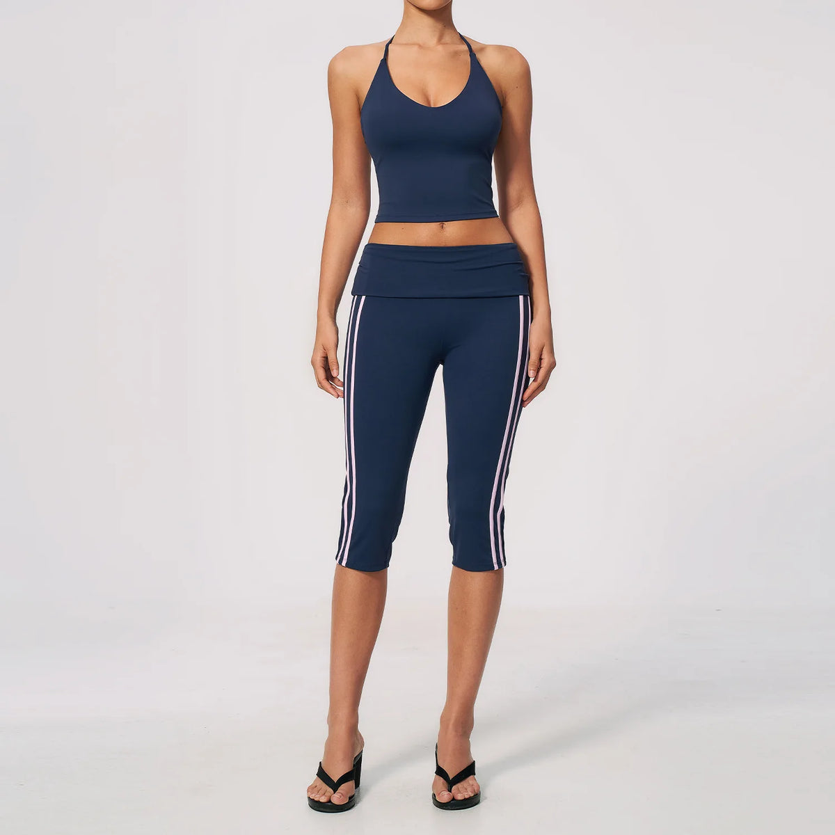 2 PCS Set 4 Colors S-XL  European American New Yoga Clothing Sports Outdoor Set Slim-Fit Beautiful Back Shockproof Breathable Suit Women's Sports Clothing Supplies