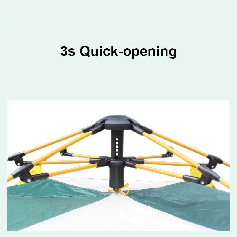 NEW 1-2-3-4 Person Travel Family Rainproof Windproof 1-4 Person Fully Automatic Tent Camping Sunshade Awning  Shelter Beach Easy Open Hiking Tents