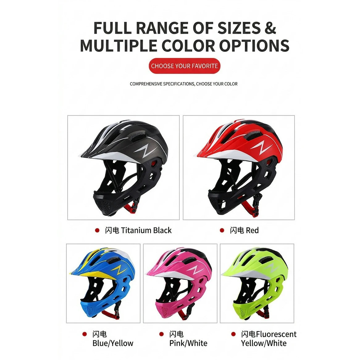 Children Kids Protective Helmets with USB Light & LED Scooters with Skateboards Set Bikes