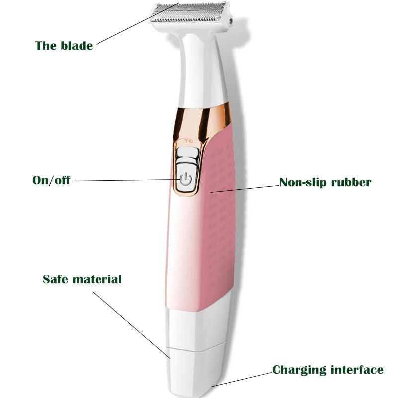 Full Set Original kemei Rechargeable Lady Women Epilator Hair Remover Electric Razor Shaver Women Men Grooming Accessories Hair Care Supplies