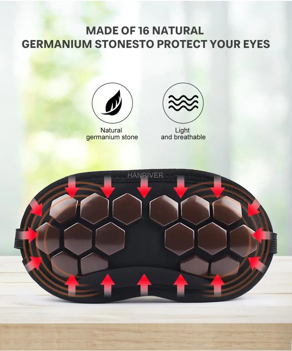 Germanium Stone Eye Mask Health Care Eye Mask Blackout Sleep Eye Mask Multifunctional Eye Mask Unisex