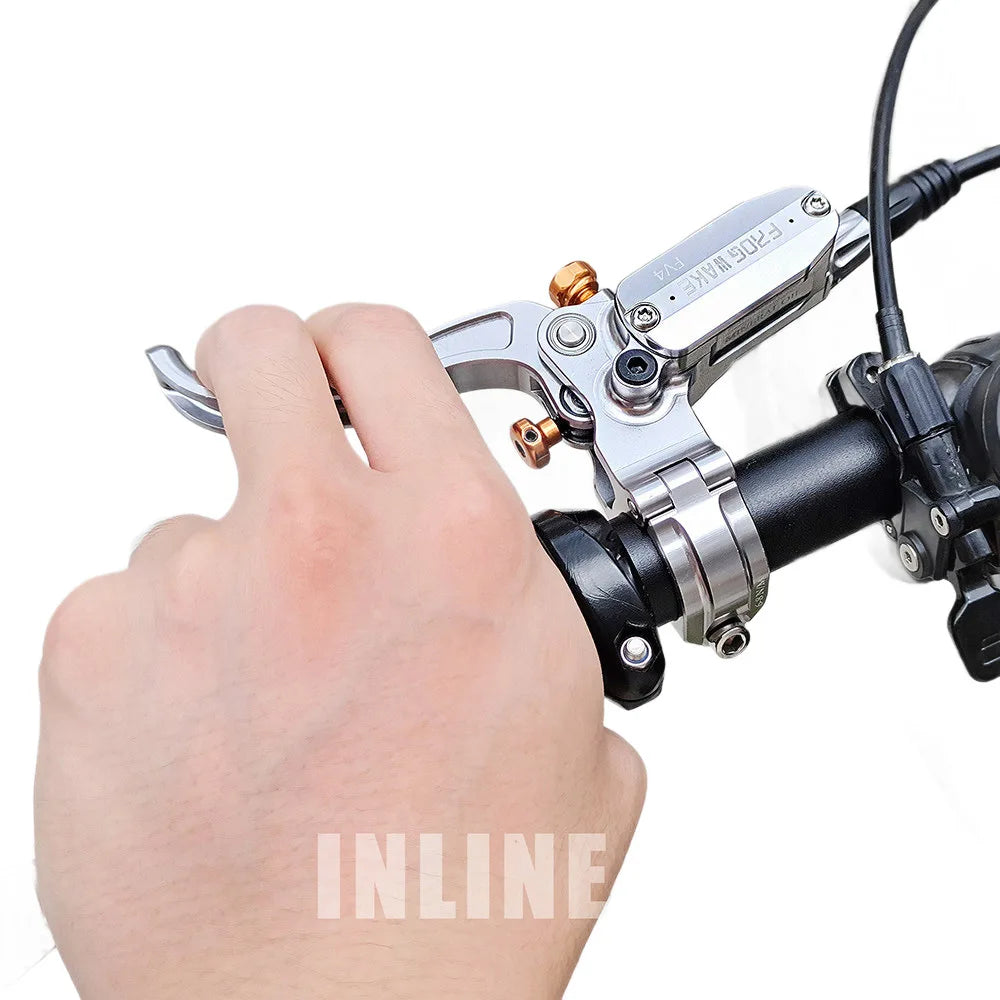 FV4 Four-Piston Steel Hydraulic/Disc/Line/ V  Brake Lever with 160mm Rotor and Side Mount for Mountain Downhill Road Bicycle Parts Accessories