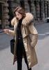 5 Colors Women Clothing Fall Winter Women Fur Coats Warm Long Coat for Women With Thickened Large Collar Female Winter Clothing Supplies