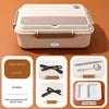 Outdoor Travel Camping Beach Office Students Electric Heating Lunch Dinner Box 304 Stainless Steel Inner Liner - Constant Temperature Lunch Box for Portable Food Heating Storage