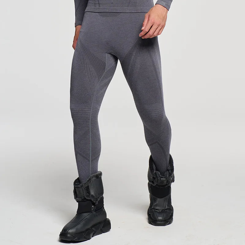 2 PCS Set S-2XL 7 Colors Custom Men's Women's Merino Wool Winter Ski Underwear Quick Dry Outdoor Skiing Riding Hiking Ice Hockey Thermal Underwear Set Winter Sports Apparel Suit