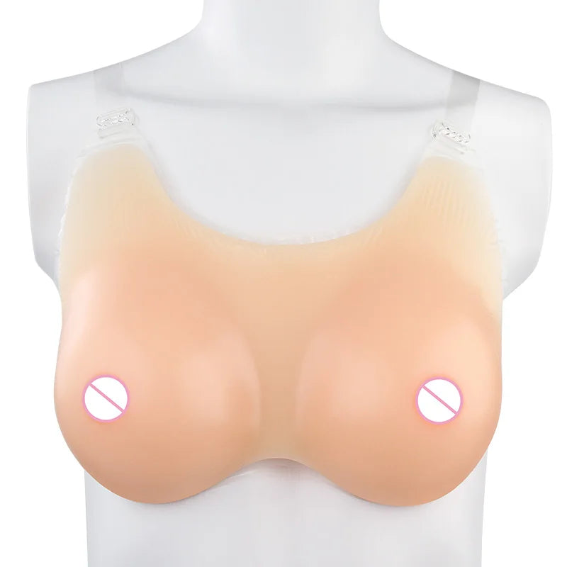 100% Silicone S/M/L/XL (600-800-1000- 1200g )One-Piece 100% Silicone Breast Implants Forms for Crossdresser, CE Mark, New Design Breast Enhancer Underwear Products