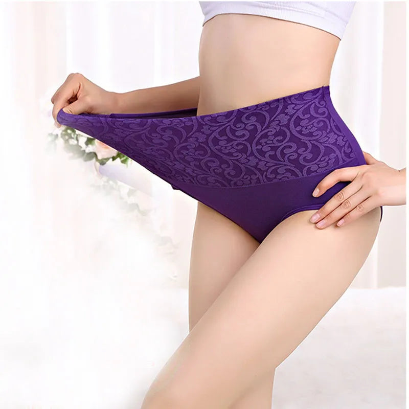 3Pcs Cotton Panties for Women Plus Size Underwear High Waist Abdominal Briefs Female Girl Postpartum Recovery Panties Women's