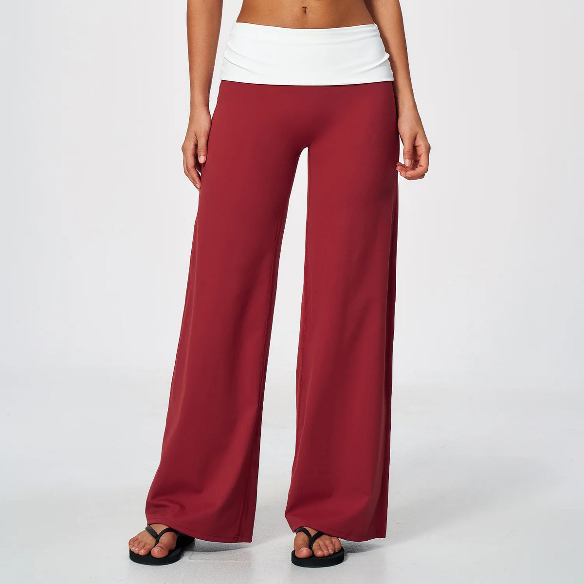 5 Colors S-XL Top Quality Color Blocking Spandex Wide Leg Yoga Leggings Women High Waisted Gym Fitness Flared Yoga Pants Outdoor Activewear Women Sports Clothing Supplies