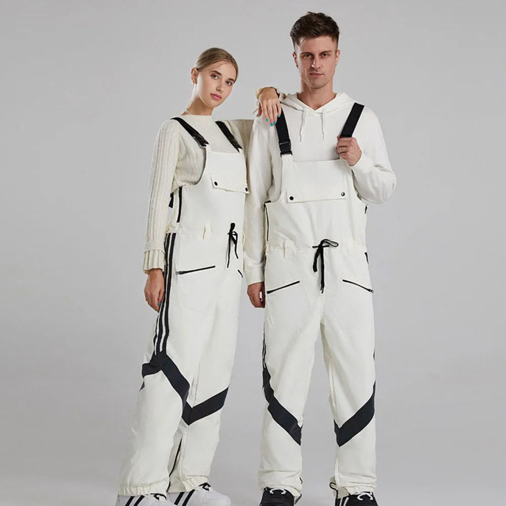4 Colors S-2XL Women/Men Custom Fully Seam Taped Waterproof Breathable Reflective Women Ski Suit One Piece Unisex Snowboard Suit  Snowboard Snow Suit Winter Sports Clothing Supplies
