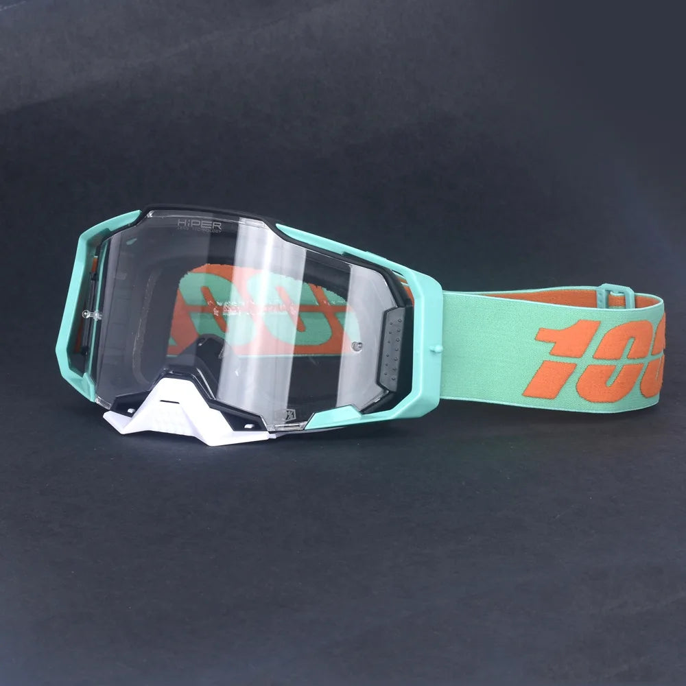 28 Colors New Upgrade Version Motocross Motorcycle Goggles Off-Road Quick Release Helmet Eyewear Can be Equipped with Myopia Glasses  Riding Skiing Glasses
