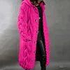 10 Colors S-5XL Plus Size Women's Trendy Long Cardigan Sweater Long Sleeve Single-Breasted Hooded Winter Coats for Ladies Women Knitted Sweater Coats