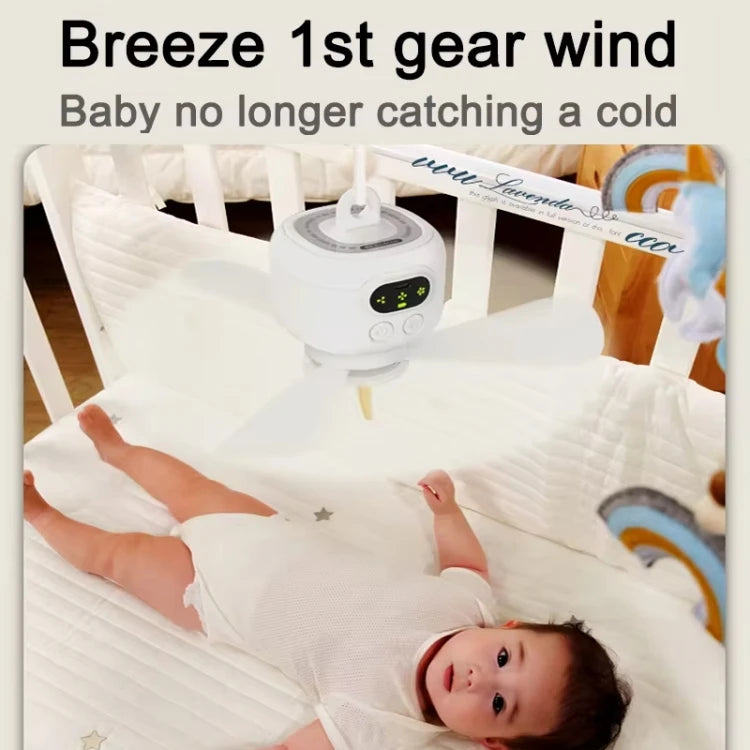 NEW Arrivals Ceiling Fan Portable Outdoor Camping Home Indoor Bedroom Fan With Light & Remote Control Built In 8000mAh Battery(White) Air Cooler
