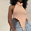 8 Colors S-3XL Women Irregular Sexy Tops Vest Knitwear Sweater Fashion Clothing Blouses Pullovers Turtleneck Sweaters Women Knitted Vest Women Casual  Apparel Accessories