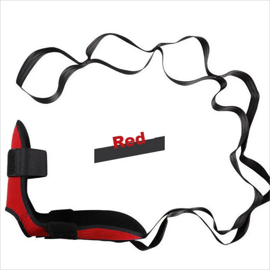 Home Gym Yoga Pilates Studio Unisex Foot Stretcher Strap Yoga Stretching Band Leg Stretch Belt Muscle Relaxation Flexibility Ankle Stretching Strap Women Men Workout Accessories