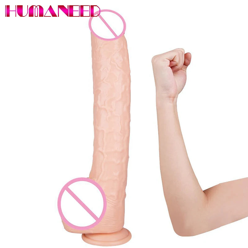 41*7cm Super Long Huge Dildo Suction Cup Realistic Penis Large Strap-on Dick Cock Lesbian Sex Toys For 18+ Adults Women Giant