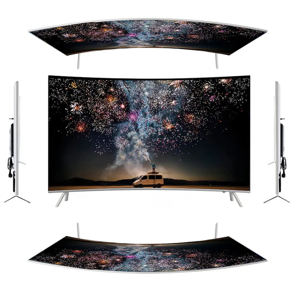 Home Indoor Outdoor Cinema Hotels New Original Ultra Thin 55* Inch 4K UHD Curved Smart TV for Floating Wall Unit and Home Cinema Experience